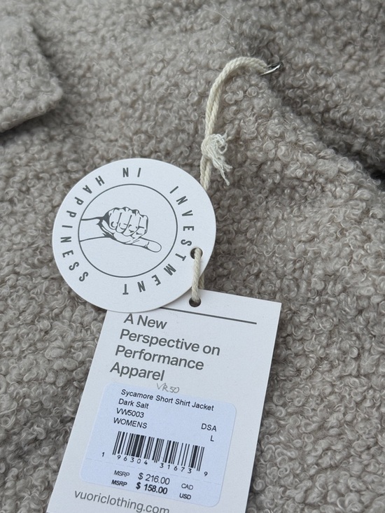 VUORI Sycamore Short Shirt Jacket SIZE LARGE NWT - Picture 2 of 5